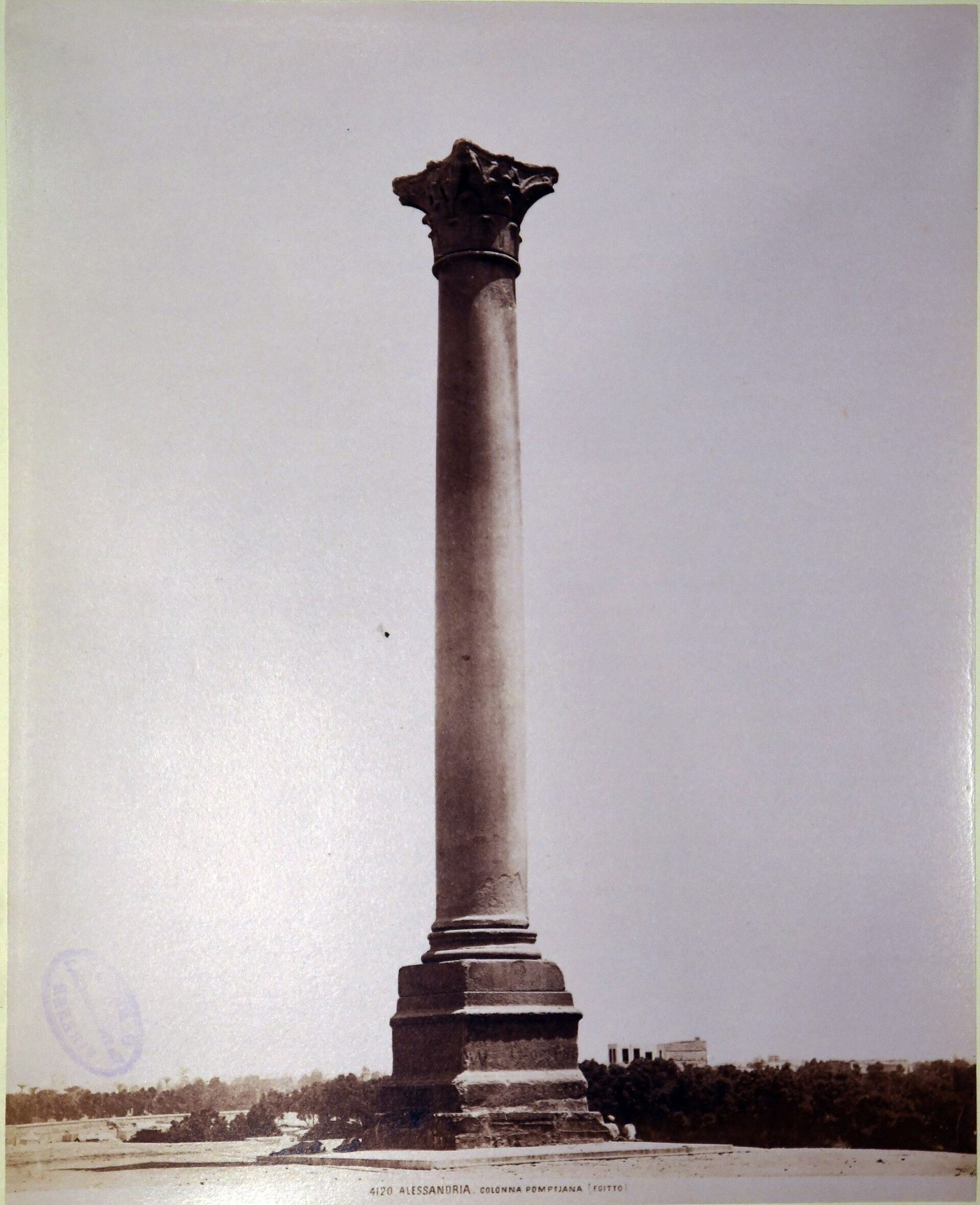 Alexandria, Pompey's pillar, 19th century pictures, photo 2 of 2 - Archivio fotografico Museo Egizio…